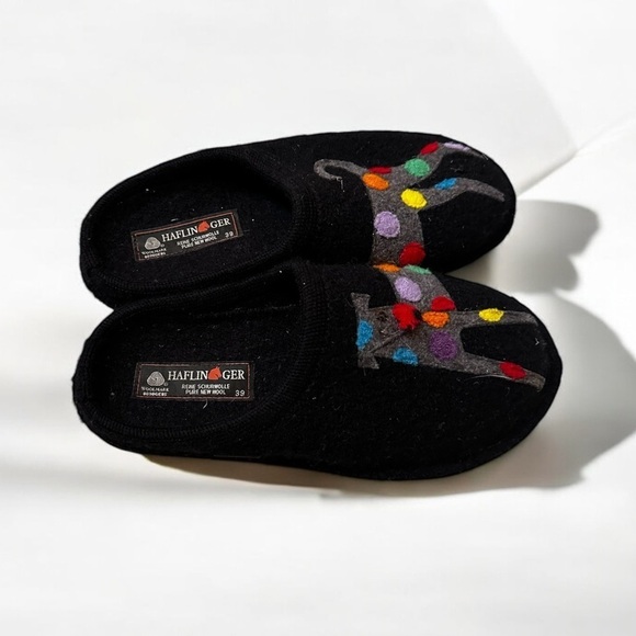 HAFLINGER Doggy Wool Slippers size 39 - Picture 6 of 7